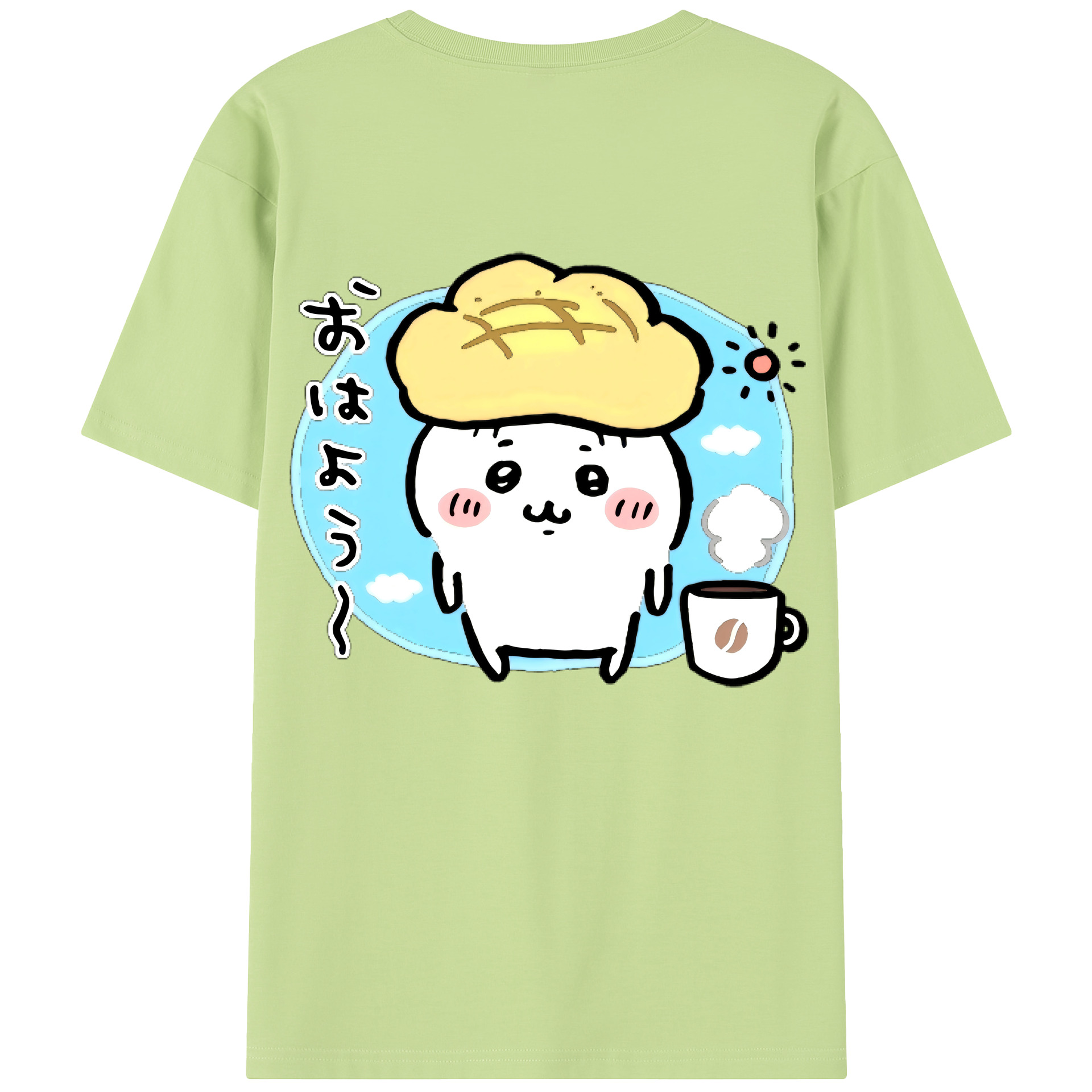 （画像用） ちいかわ ちいかわ Chii-kawa chiikawa 綿100％半袖Tシャツ（背面プリント）
